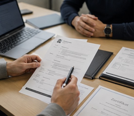 German CV preparation for technical job applications